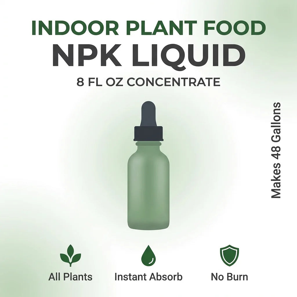 Indoor Plant Food Liquid Fertilizer All Houseplants 8 fl oz hero image