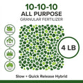 10-10-10 All Purpose Granular Fertilizer Balanced NPK 4 lb hero image
