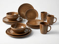 Reactive Glaze Stoneware Dinnerware Set 12 Piece
