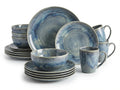 Reactive Glaze Stoneware Dinnerware Set 16 Piece